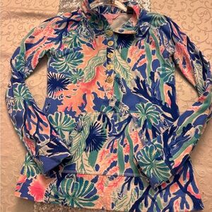 Lilly Pulitzer women’s Tropical Hoodie - Blue, Pink, Green